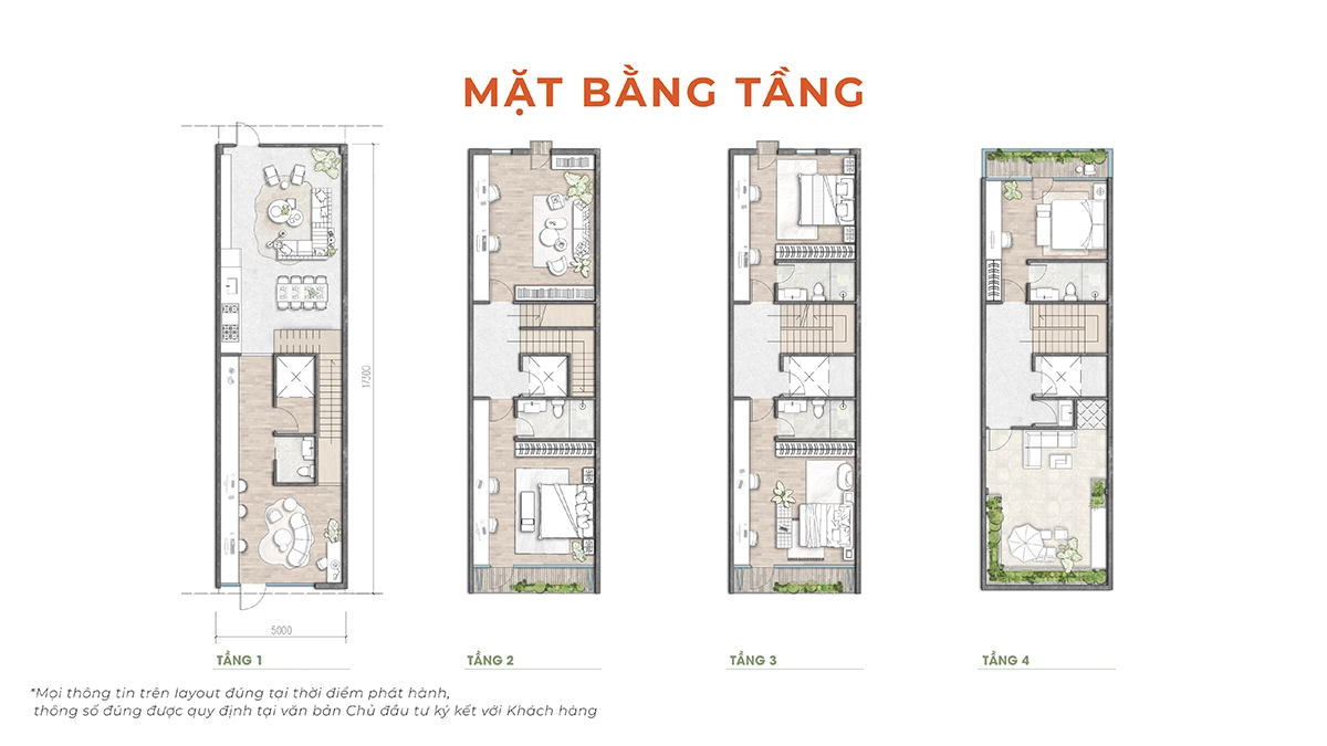 Mặt bằng nhà công viên dự án Coastal Quảng Ngãi