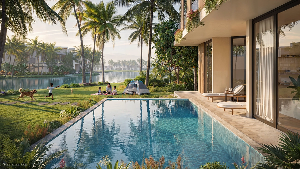Hồ bơi Dinh thự Coastal Quảng Ngãi