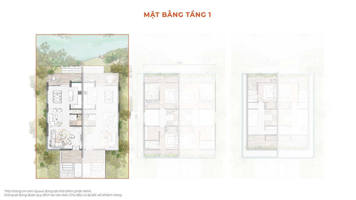Mặt bằng tầng 1 Coastal Quảng Ngãi